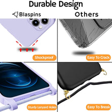 Load image into Gallery viewer, iPhone 16 (6.1 inch) Crossbody Silicone Case with Hands-Free Adjustable Rope