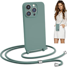 Load image into Gallery viewer, iPhone 14 Pro Max (6.7 inch) - Silicone Case with Hands - Free Adjustable Rope - IceSword