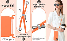 Load image into Gallery viewer, iPhone 16 Pro Max (6.9 inch) Crossbody Silicone Case with Hands-Free Adjustable Rope