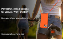 Load image into Gallery viewer, iPhone 16 Pro Max (6.9 inch) Crossbody Silicone Case with Hands-Free Adjustable Rope
