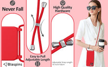 Load image into Gallery viewer, iPhone 16 Pro Max (6.9 inch) Crossbody Silicone Case with Hands-Free Adjustable Rope
