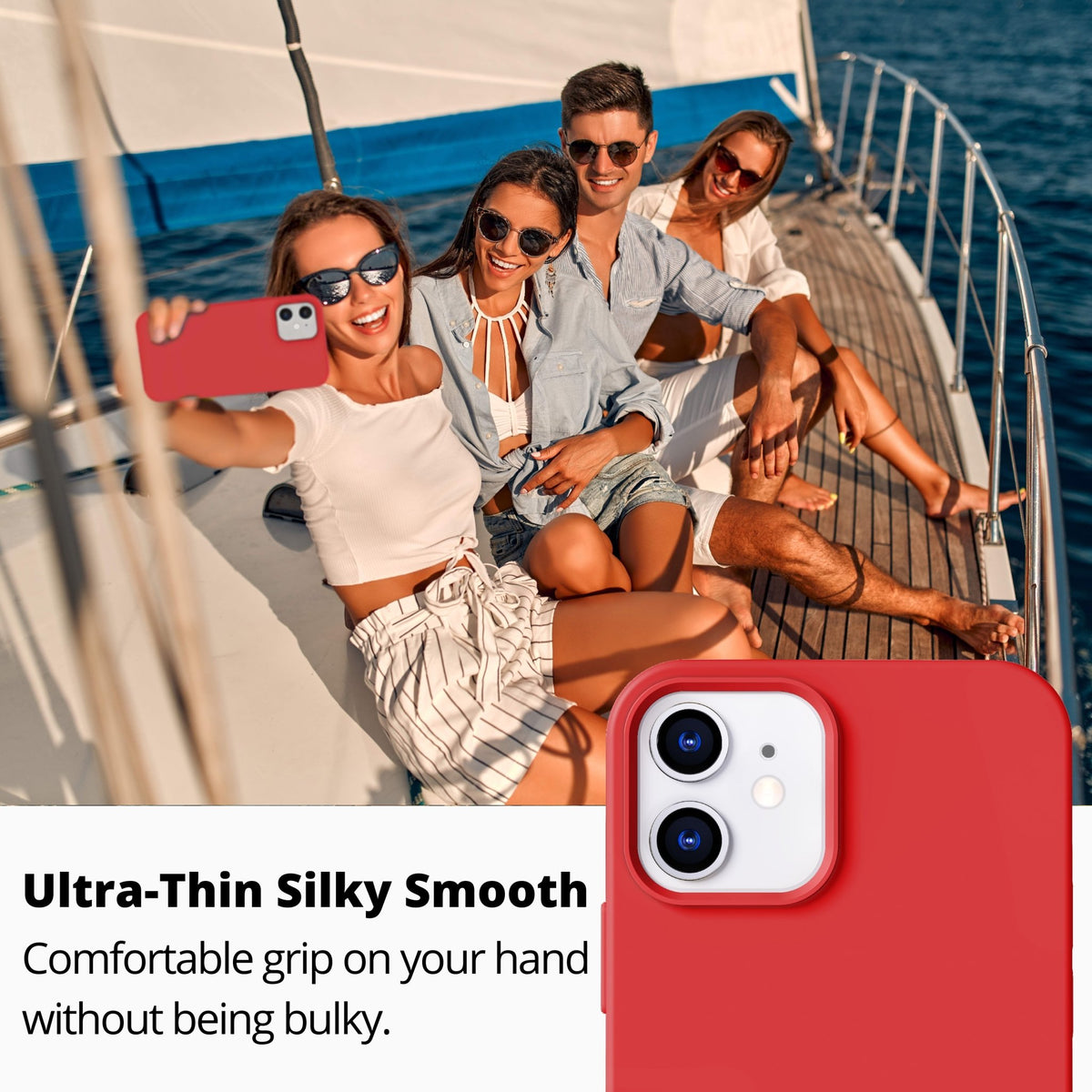 Suncase Etui Leder Tasche Schutzhülle Hülle für iPhone 12 mini (5,4 Zoll) | Suncase Luxury Genuine Leather Cases