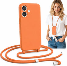 Load image into Gallery viewer, iPhone 17 (6.3 inch) Crossbody Silicone Case with Hands-Free Adjustable Rope
