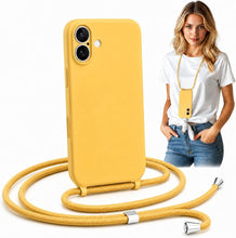 Load image into Gallery viewer, iPhone 17 (6.3 inch) Crossbody Silicone Case with Hands-Free Adjustable Rope

