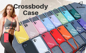 iPhone 16(6.1 inch)-Silicone Case with Hands-Free Adjustable Rope