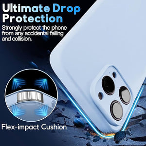 iPhone 14 Pro Max (6.7 inch) - Silicone Case with Hands - Free Adjustable Rope - IceSword