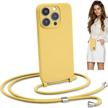 Load image into Gallery viewer, iPhone 15 Plus (6.7 inch) - Silicone Case with Hands - Free Adjustable Rope - IceSword
