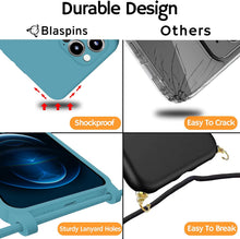 Load image into Gallery viewer, iPhone 16 Plus (6.7 inch) Crossbody Silicone Case with Hands-Free Adjustable Rope - IceSword

