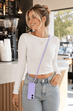 Load image into Gallery viewer, iPhone 16 Plus (6.7 inch) Crossbody Silicone Case with Hands-Free Adjustable Rope - IceSword
