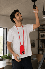 Load image into Gallery viewer, iPhone 16 Pro (6.3 inch) Crossbody Silicone Case with Hands-Free Adjustable Rope - IceSword
