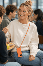 Load image into Gallery viewer, iPhone 16 Pro (6.3 inch) Crossbody Silicone Case with Hands-Free Adjustable Rope - IceSword
