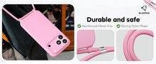 Load image into Gallery viewer, iPhone 17 (6.3 inch) Crossbody Silicone Case with Hands-Free Adjustable Rope - IceSword
