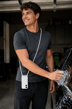 Load image into Gallery viewer, iPhone 17 (6.3 inch) Crossbody Silicone Case with Hands-Free Adjustable Rope - IceSword
