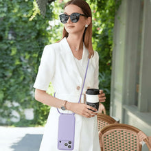 Load image into Gallery viewer, iPhone 17 (6.3 inch) Crossbody Silicone Case with Hands-Free Adjustable Rope - IceSword
