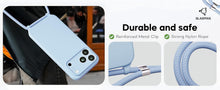 Load image into Gallery viewer, iPhone 17 Pro (6.3 inch) Crossbody Silicone Case with Hands-Free Adjustable Rope - IceSword
