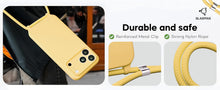 Load image into Gallery viewer, iPhone 17 Pro (6.3 inch) Crossbody Silicone Case with Hands-Free Adjustable Rope - IceSword

