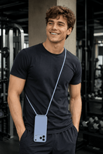 Load image into Gallery viewer, iPhone 17 Pro (6.3 inch) Crossbody Silicone Case with Hands-Free Adjustable Rope - IceSword
