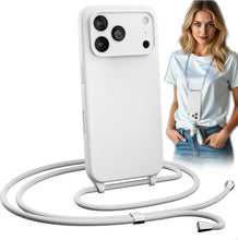 Load image into Gallery viewer, iPhone 17 Pro (6.3 inch) Crossbody Silicone Case with Hands-Free Adjustable Rope - IceSword
