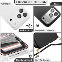 Load image into Gallery viewer, iPhone 17 Pro Max (6.9 inch) Crossbody Silicone Case with Hands - Free Adjustable Rope - IceSword
