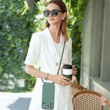 Load image into Gallery viewer, iPhone 17 Pro Max (6.9 inch) Crossbody Silicone Case with Hands - Free Adjustable Rope - IceSword
