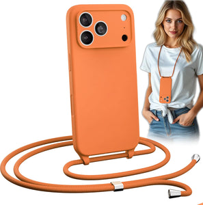 iPhone 17 Pro Max (6.9 inch) Crossbody Silicone Case with Hands