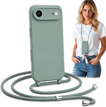 Load image into Gallery viewer, iPhone Air (6.5 inch) Crossbody Silicone Case with Hands-Free Adjustable Rope - IceSword

