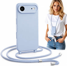 Load image into Gallery viewer, iPhone Air (6.5 inch) Crossbody Silicone Case with Hands-Free Adjustable Rope - IceSword

