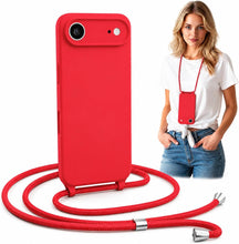 Load image into Gallery viewer, iPhone Air (6.5 inch) Crossbody Silicone Case with Hands-Free Adjustable Rope - IceSword
