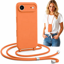 Load image into Gallery viewer, iPhone Air (6.5 inch) Crossbody Silicone Case with Hands-Free Adjustable Rope - IceSword
