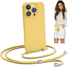 Load image into Gallery viewer, iPhone Air (6.5 inch) Crossbody Silicone Case with Hands - Free Adjustable Rope - IceSword

