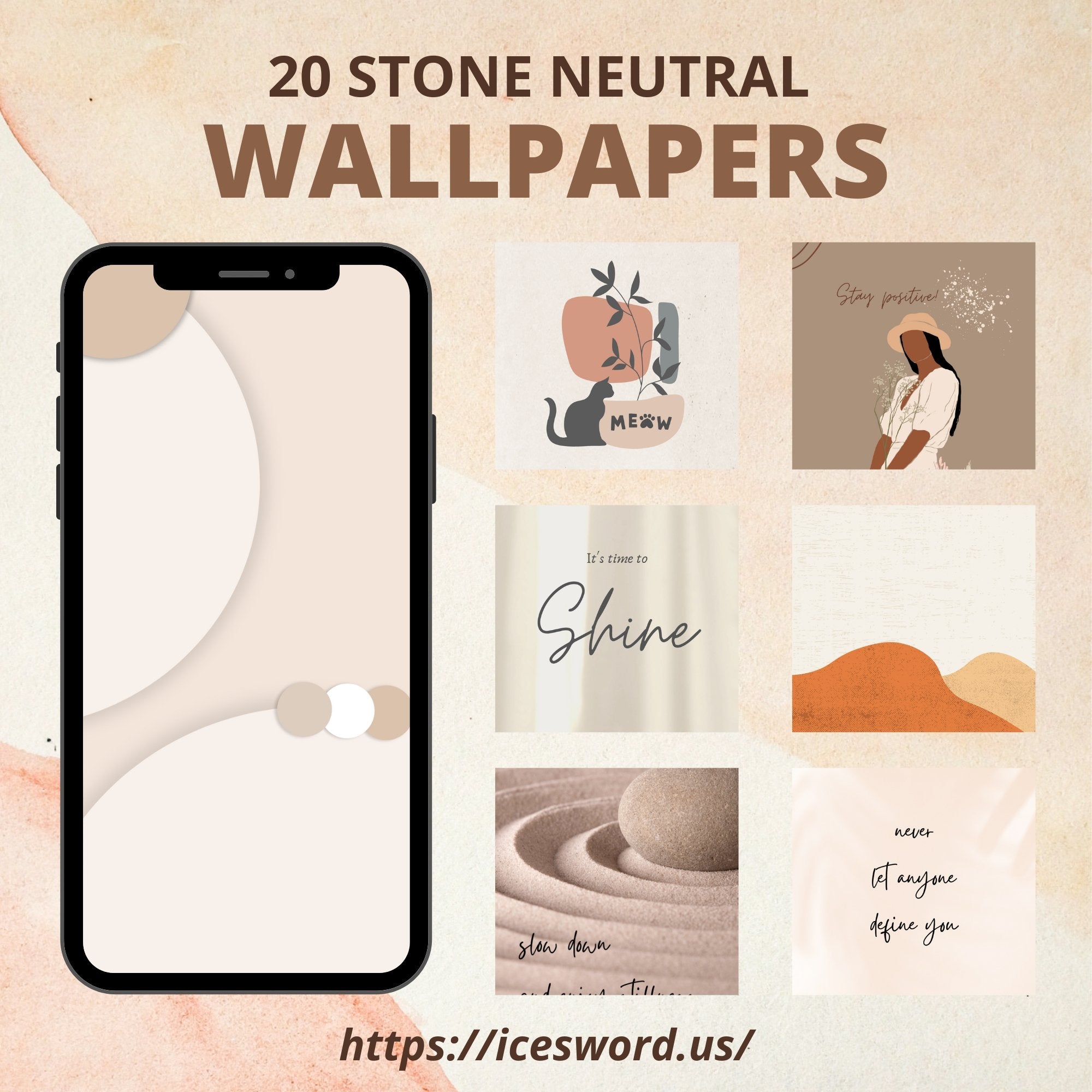 28 Free Minimalist Neutral iPhone Wallpapers (2023) — minimalgoods