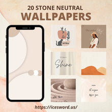 Load image into Gallery viewer, 20 Minimalist Stone Neutral iPhone Wallpapers (2023) - IceSword
