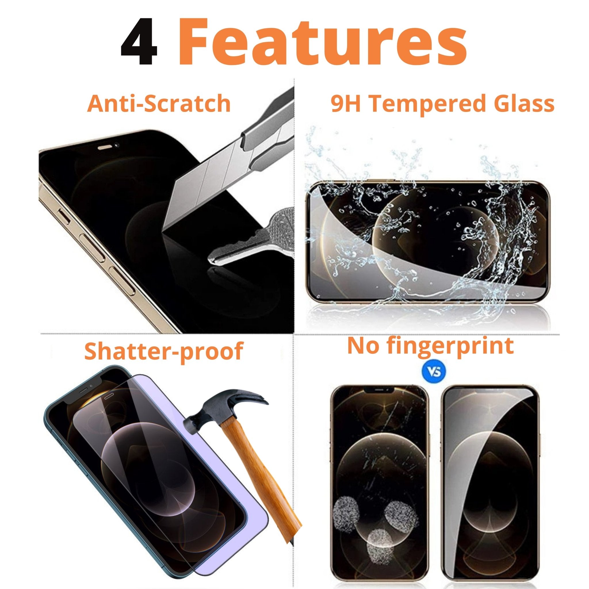  iDaPro Screen Protector for Polar Grit X Pro/Grit X Watch [4  Pack] Tempered Glass Anti-Scratch Bubble-Free Easy Installation : Cell  Phones & Accessories