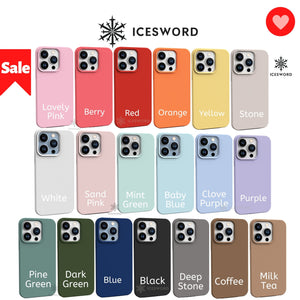 iPhone 12 & 12 Pro Silicone Case - 6.1" - IceSword