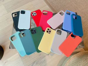iPhone Case Silicone (iPhone 13 Pro Max, 13 Pro, 13, 13 Mini, 12 Pro Max,12/12 Pro,12 Mini,SE 3/SE 2020/7/8,11 Pro,11 Pro max,11) 20 colors+ - IceSword