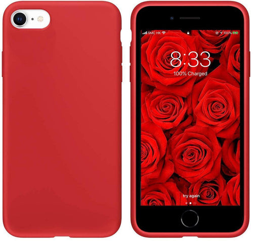 iPhone SE 2020 Silicone Case [Upgraded 2nd Generation] Gel Rubber 4.7